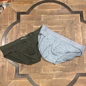Men's Briefs - Black and Gray